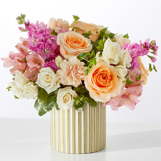 Paradise Bouquet with Ivory Vase – LAVENDER'S FLOWERS, Richmond BC