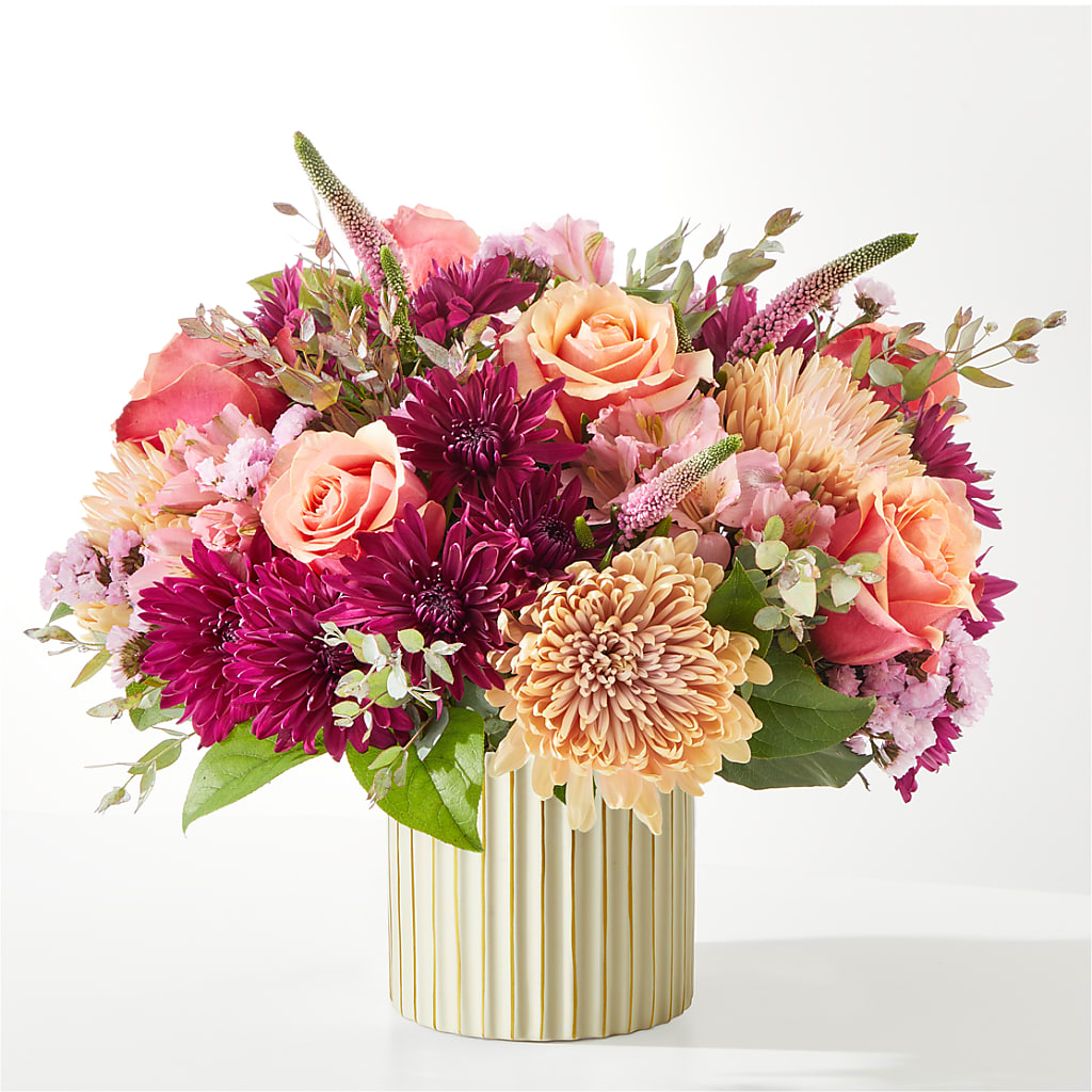 Berry Cobbler Bouquet with Ivory Vase – LAVENDER'S FLOWERS, Richmond BC