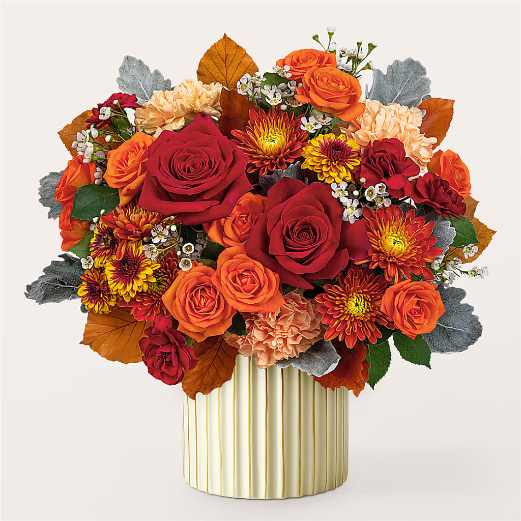 Merlot Bouquet with Ivory Vase – LAVENDER'S FLOWERS, Richmond BC