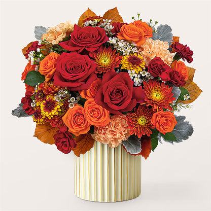 Merlot Bouquet with Ivory Vase – LAVENDER'S FLOWERS, Richmond BC