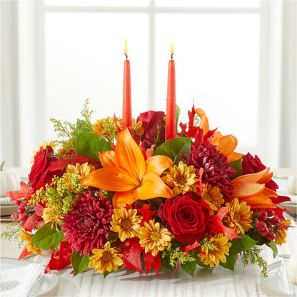 Autumn's Embrace Centerpiece – LAVENDER'S FLOWERS, Richmond BC
