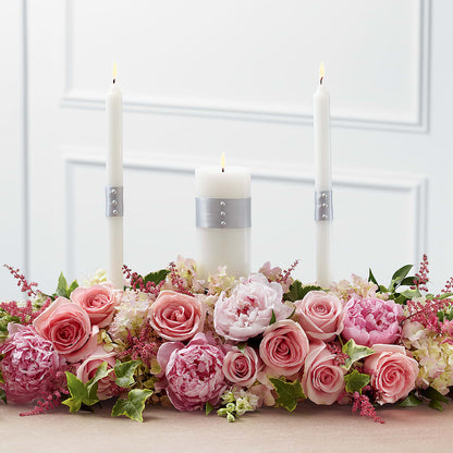 Worldwide Romance Unity Candle Arrangement – LAVENDER'S FLOWERS, Richmond BC