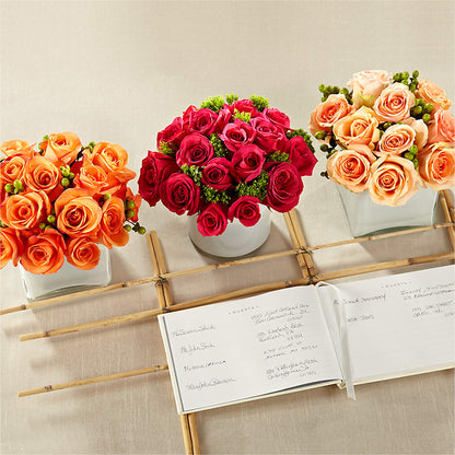 Dawn Rose Centerpiece – LAVENDER'S FLOWERS, Richmond BC
