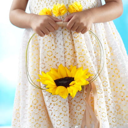 Sweet Sunshine Flower Girl Bouquet – LAVENDER'S FLOWERS, Richmond BC