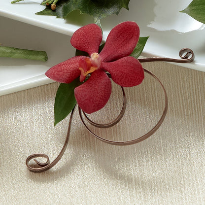 Red Mokara Boutonniere – LAVENDER'S FLOWERS, Richmond BC